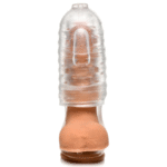 Masturbator XR Brands Milker z TPE i paskiem na jądra - obrazek 2