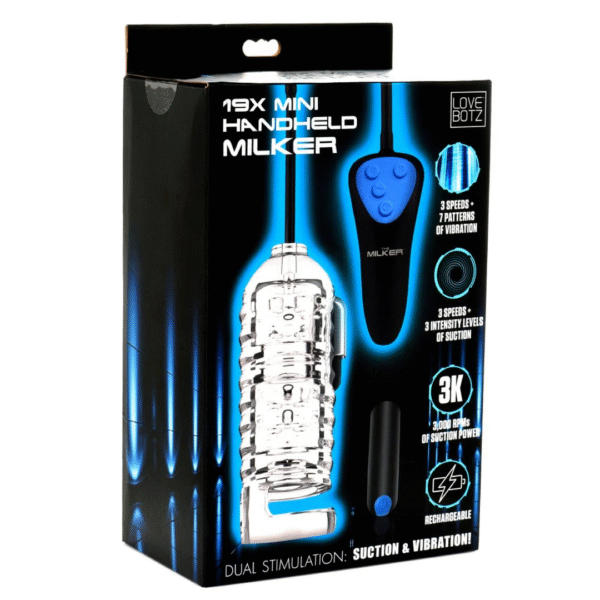 XR Brands Mini Handheld Milker czarny