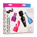Masażer wand XR Brands Mini z 3 nakładkami
