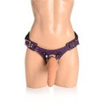 Bodice Deluxe skórzany harness gorsetowy w kolorze różowym - obrazek 11