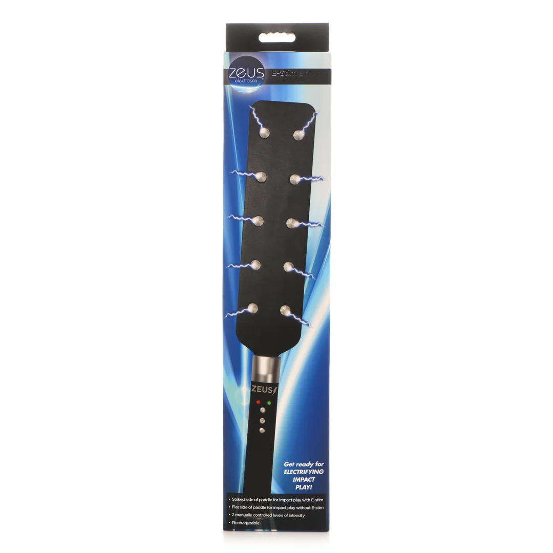 Paddle BDSM z kolcami Spiked Paddle, czarny - obrazek 2
