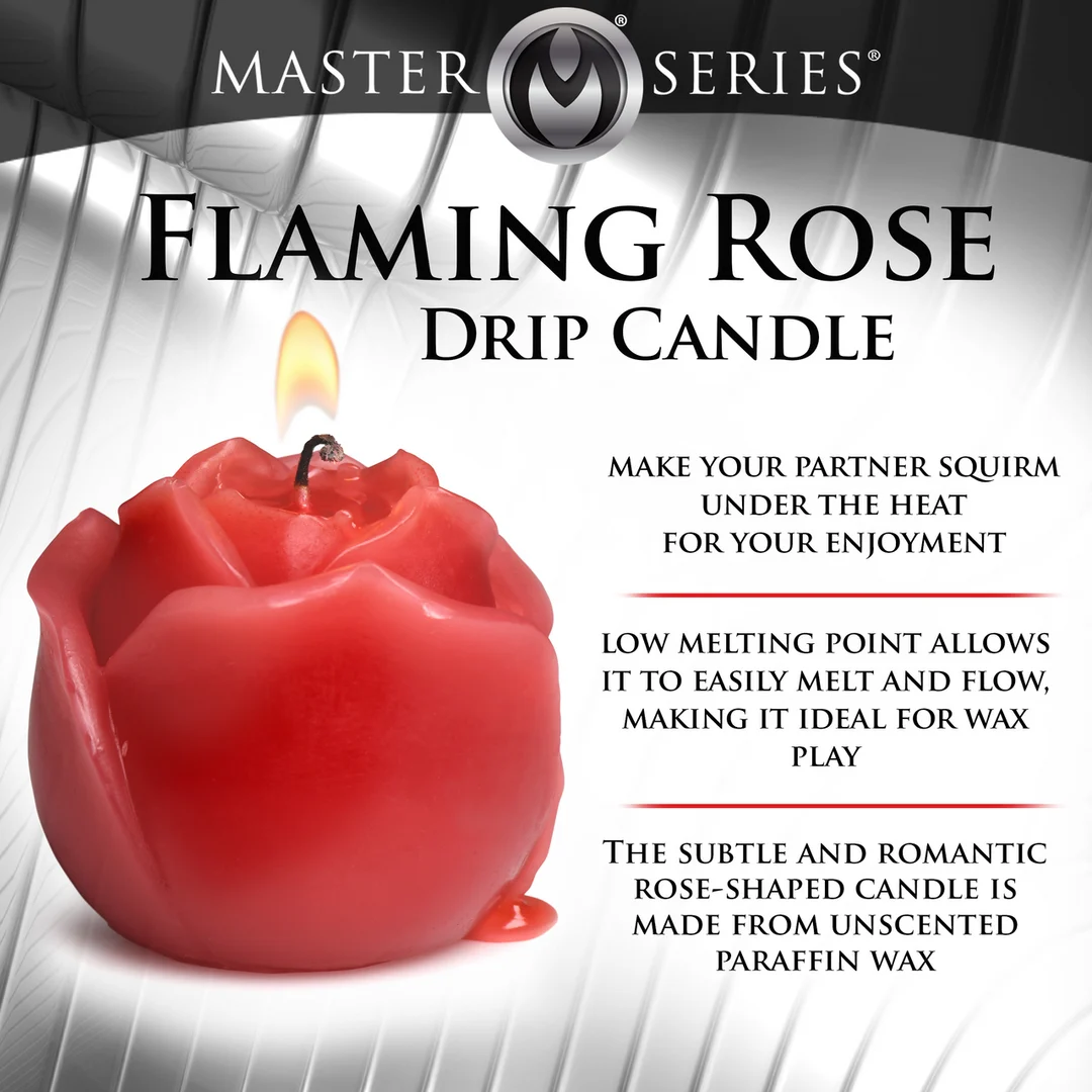 Flaming Rose, czerwona świeca kapiąca - obrazek 6