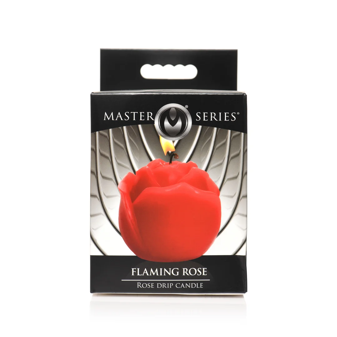 Flaming Rose, czerwona świeca kapiąca - obrazek 2
