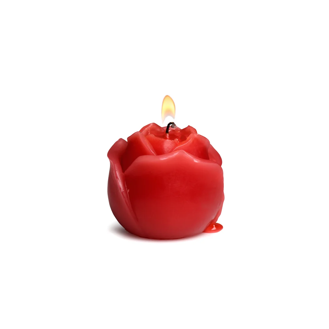 Flaming Rose, czerwona świeca kapiąca - obrazek 4