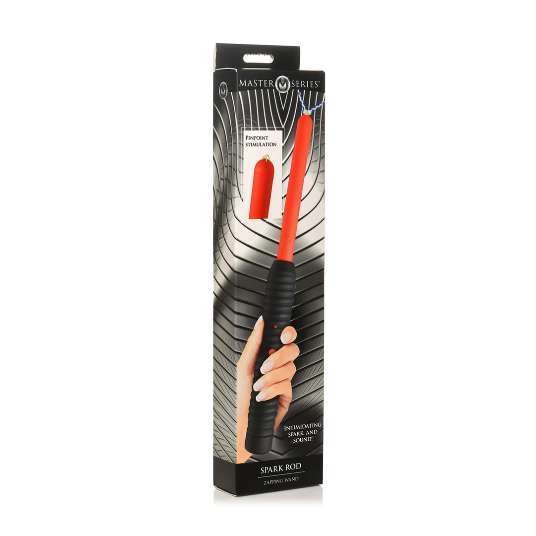 XR Brands Spark Rod Wand do elektrostymulacji czerwona - obrazek 1