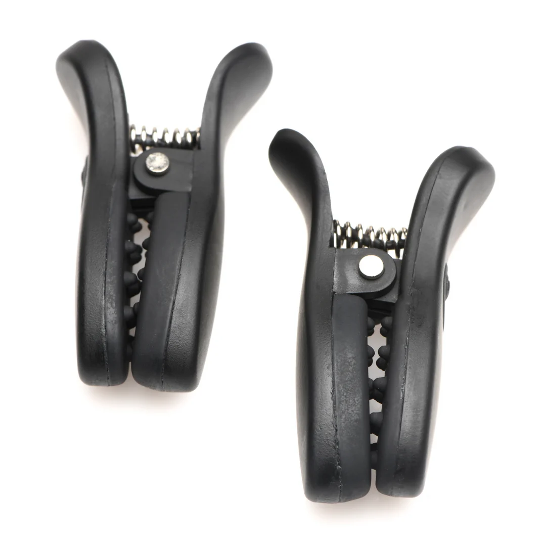 Wibrujące klamerki na sutki XR Brands Dark Grip - obrazek 3