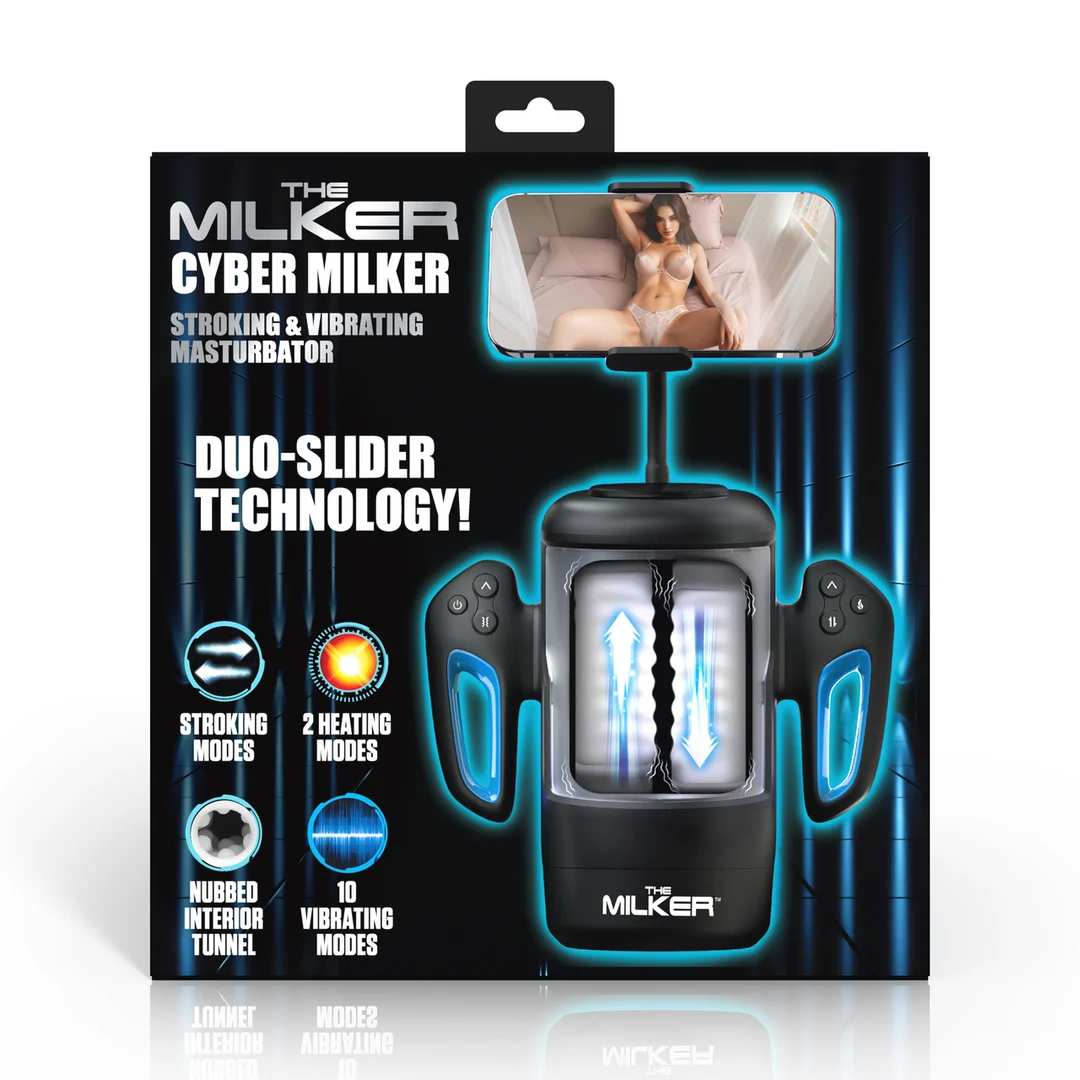 XR Brands Cyber Milker masturbator z uchwytem na telefon - obrazek 2