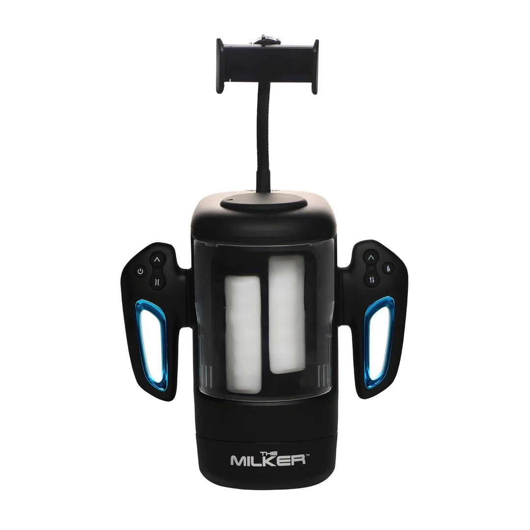 XR Brands Cyber Milker masturbator z uchwytem na telefon - obrazek 5
