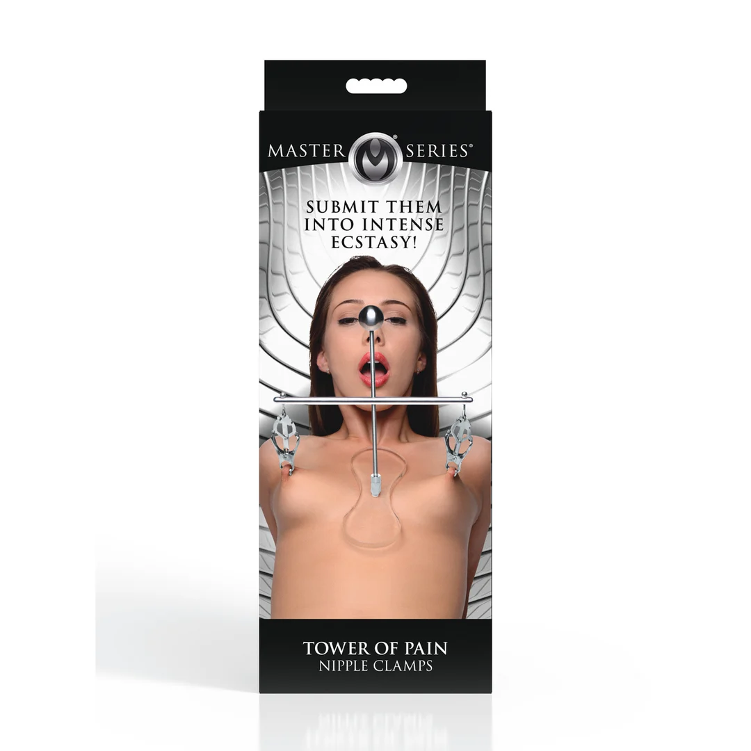 Szczypce na sutki XR Brands Tower of Pain - obrazek 2
