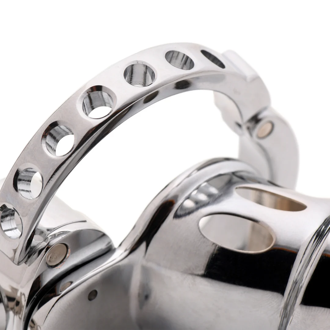 Klatka czystości z regulowanym pierścieniem – Snap-On Chastity Cage - obrazek 5