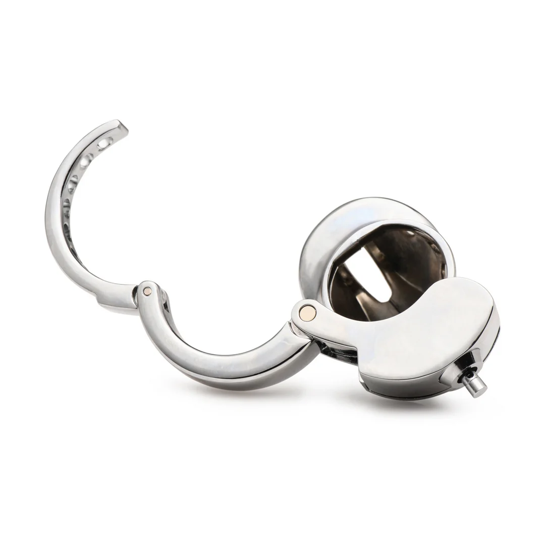 Klatka czystości z regulowanym pierścieniem – Snap-On Chastity Cage - obrazek 4