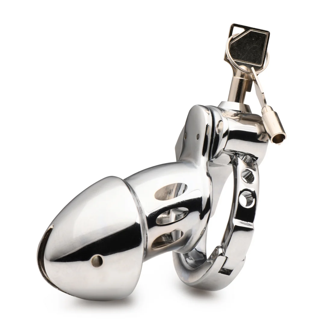 Klatka czystości z regulowanym pierścieniem – Snap-On Chastity Cage - obrazek 6