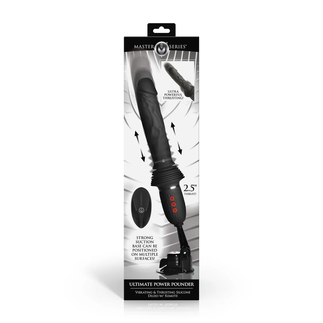 Ultimate Power Pounder wibrujące dildo z ruchem posuwistym - obrazek 2
