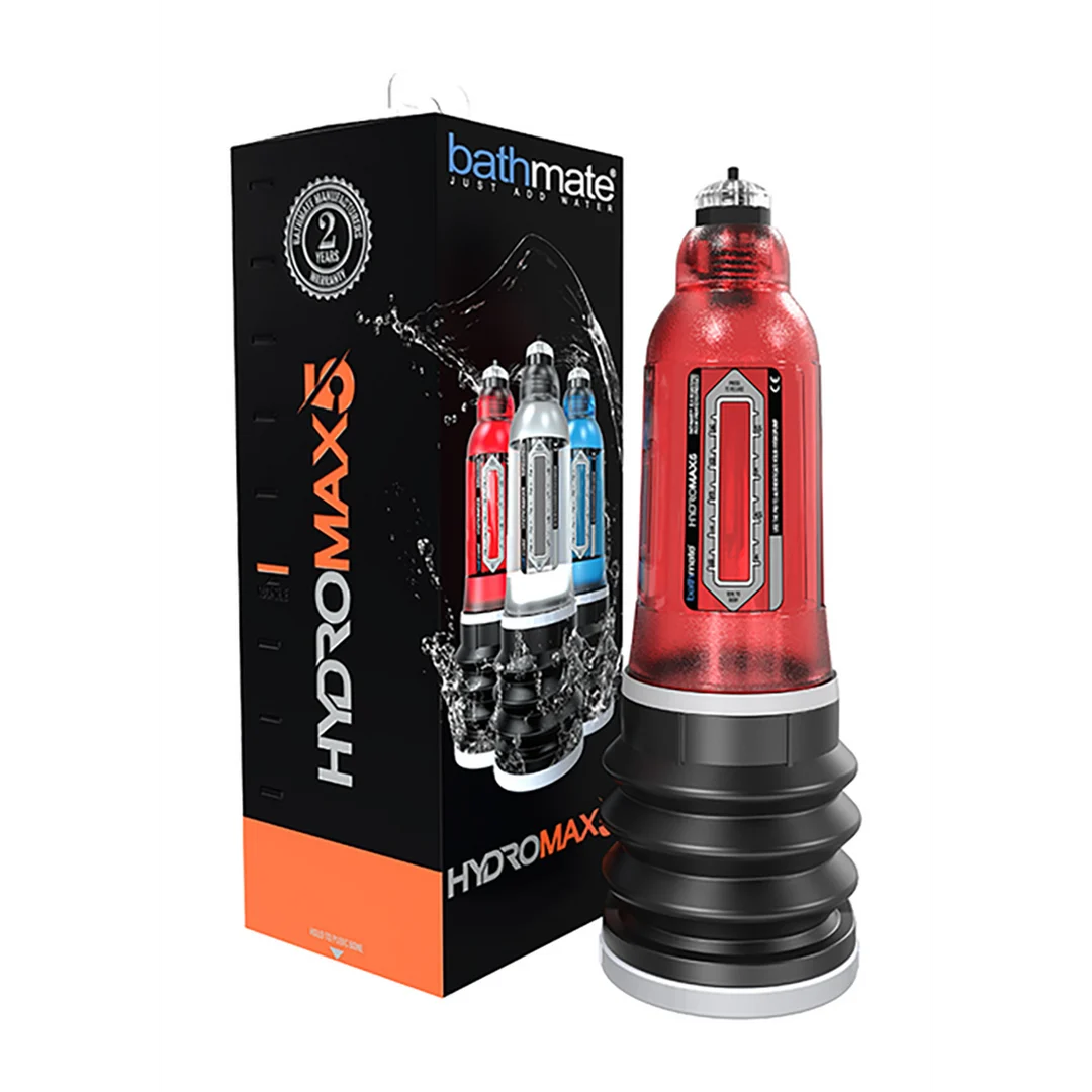 BM-HM5-BR-2 Ręczna pompka do penisa z podkładkami zapewniającymi komfort – HydroMax5 - obrazek 1