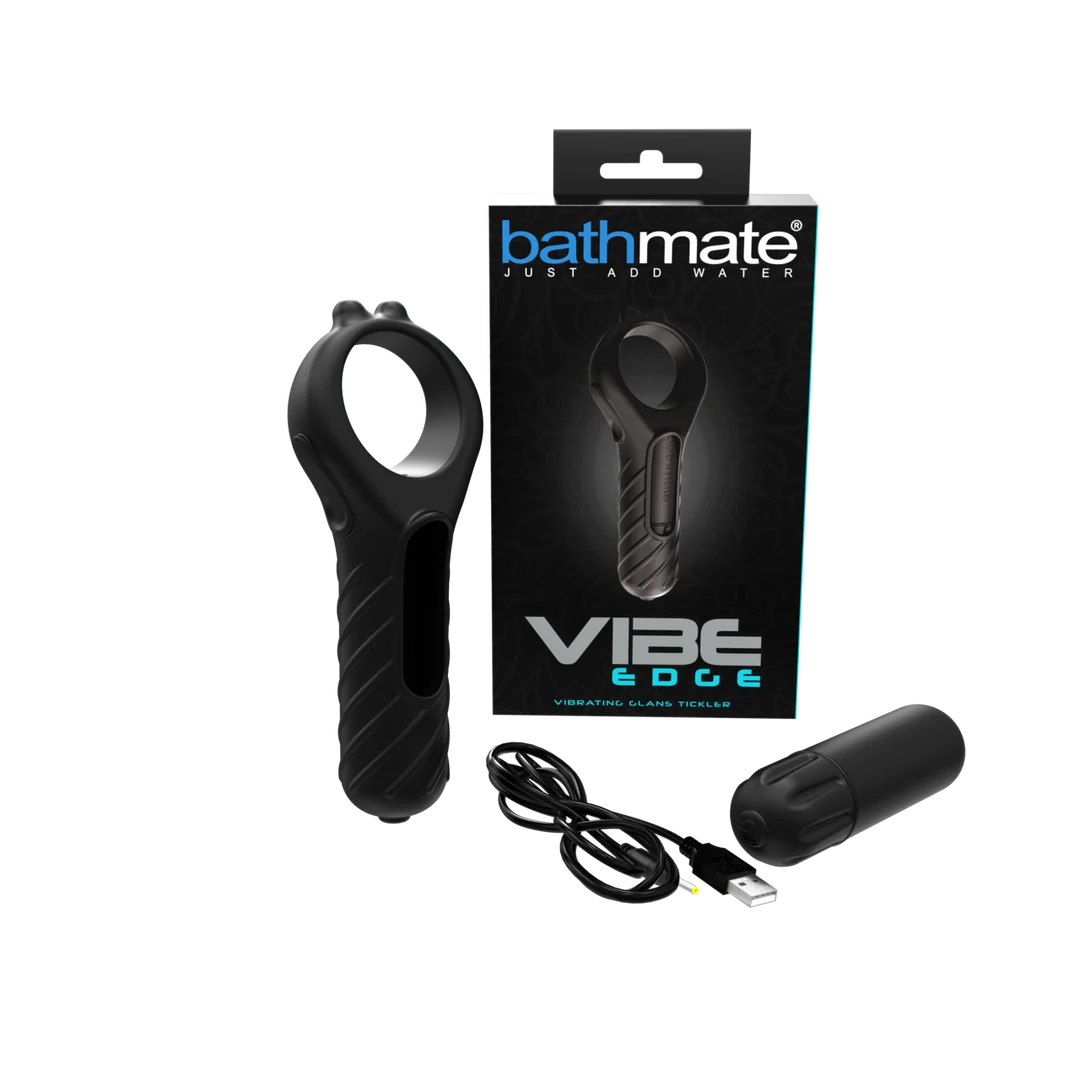 BM-V-VE-2 Wibrujący pierścień na penisa z 10 wzorami wibracji – Vibe Edge - obrazek 1