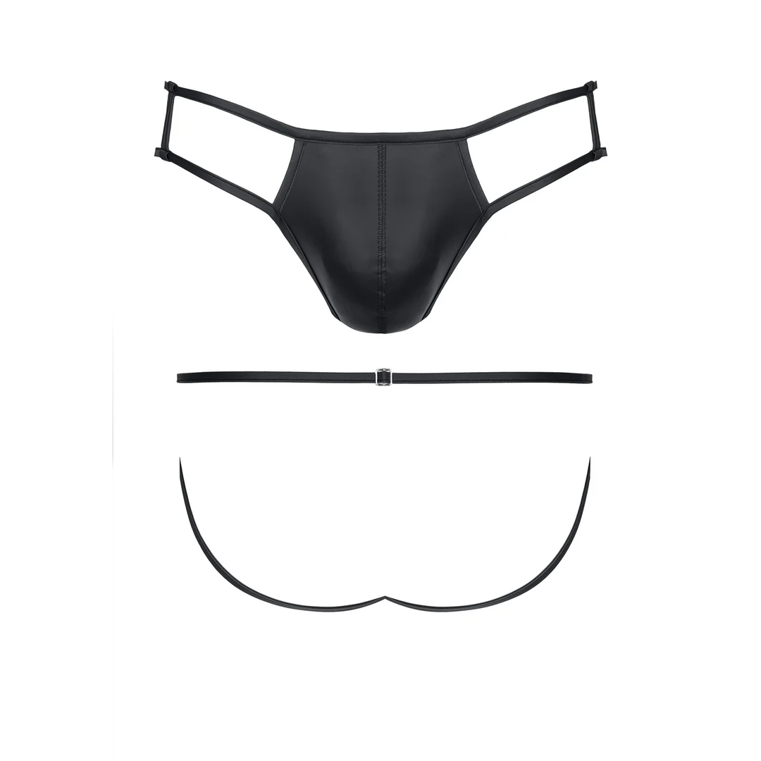 Jockstrap wetlook z efektem Wielkiego Szefa dla wyrazistego wyglądu – SexyPlus - obrazek 4