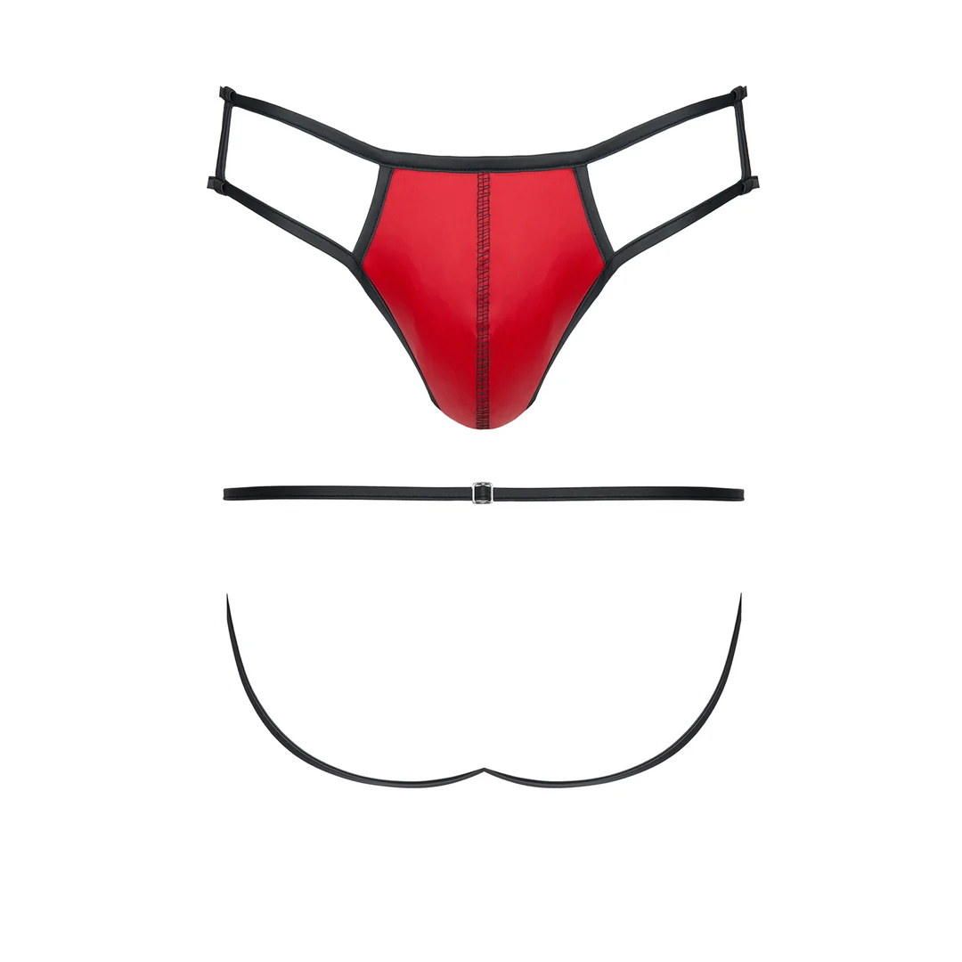Męski jockstrap wetlook z efektem Wielkiego Szefa, który podkreśla przód – LIN - obrazek 4