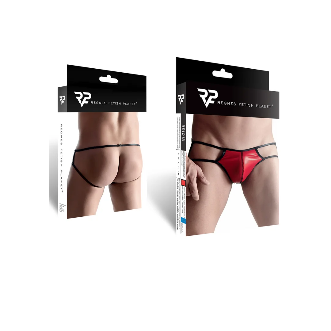 Męski jockstrap wetlook z efektem Wielkiego Szefa, który podkreśla przód – LIN - obrazek 1