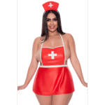 Czerwona i biała sukienka Magic Silk Dress Up - obrazek 12
