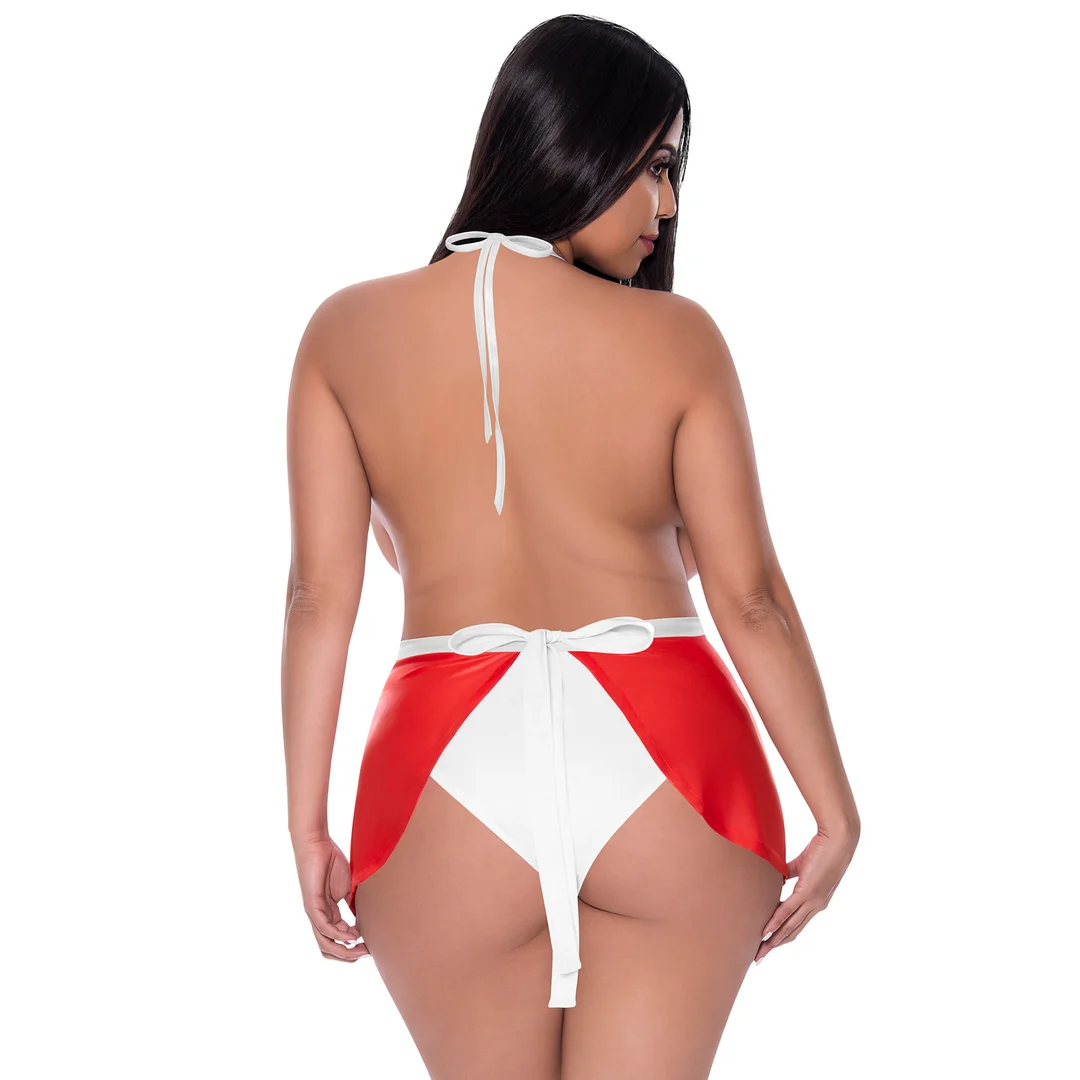 Czerwona i biała sukienka Magic Silk Dress Up - obrazek 11
