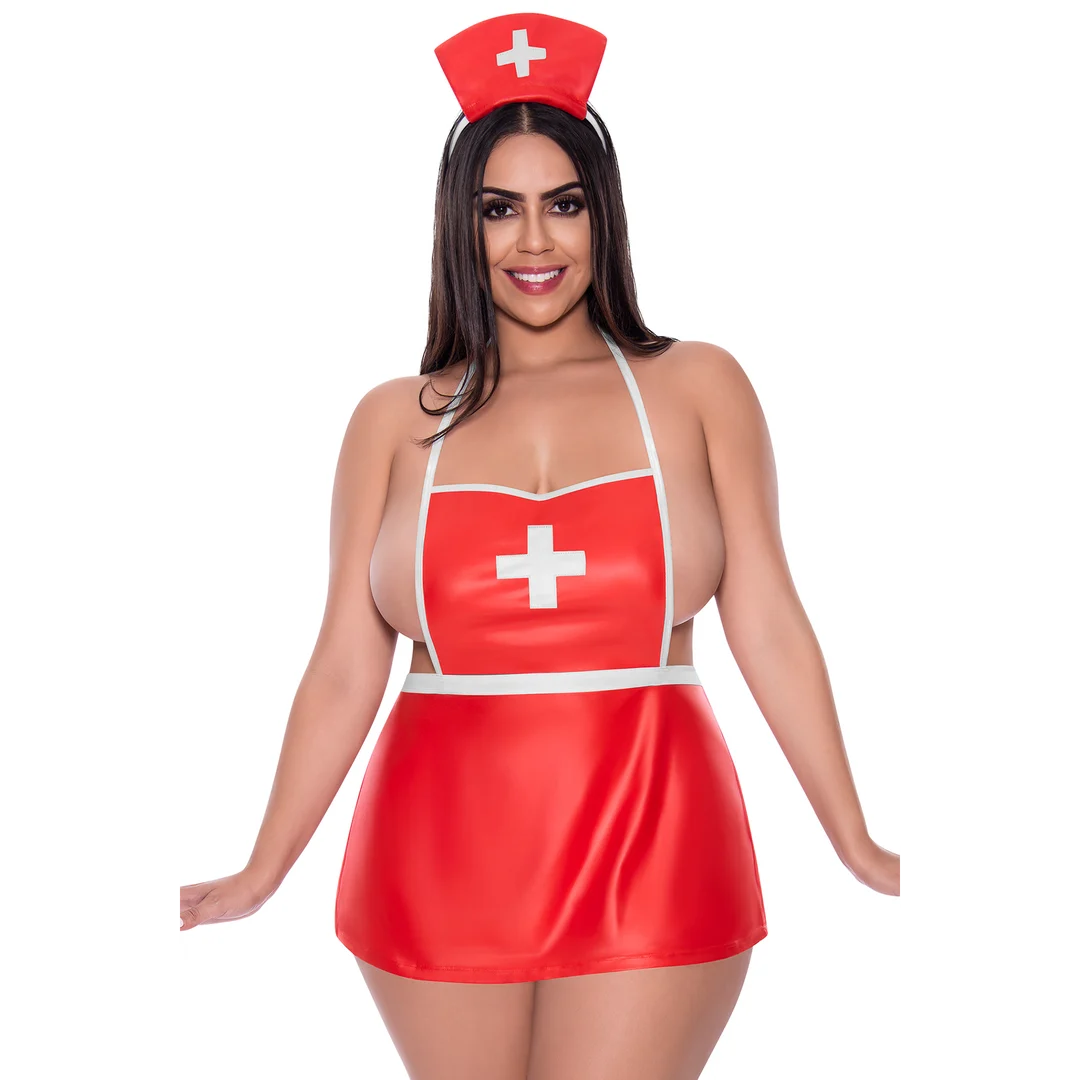 Czerwona i biała sukienka Magic Silk Dress Up - obrazek 12