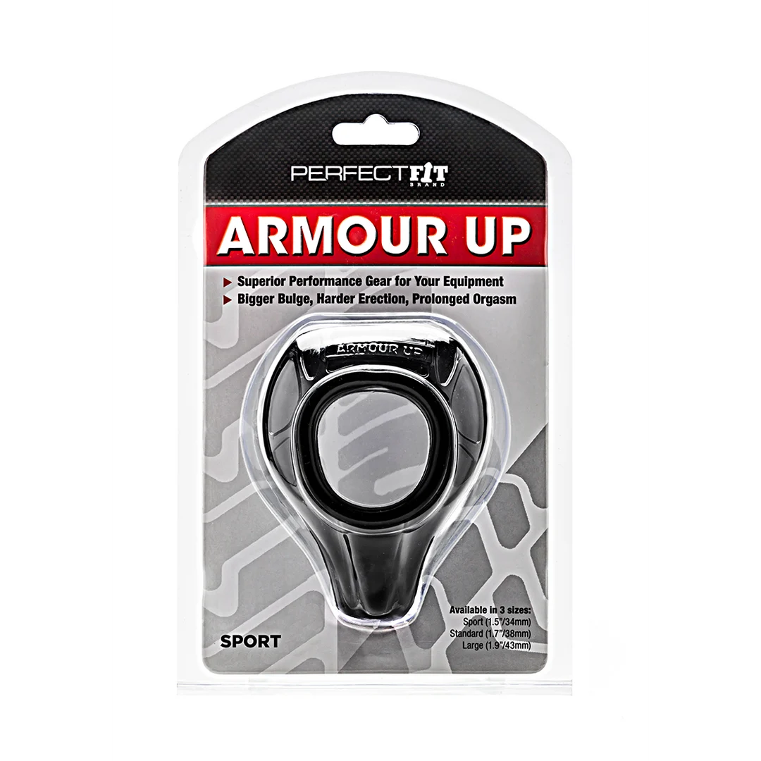 Armor Up plastikowy pierścień na penisa - obrazek 1