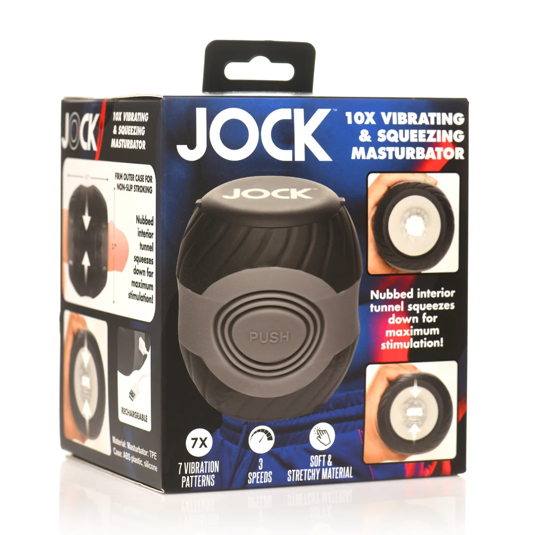 Wibrujący masturbator z funkcją zaciskania Curve Toys 10X - obrazek 1