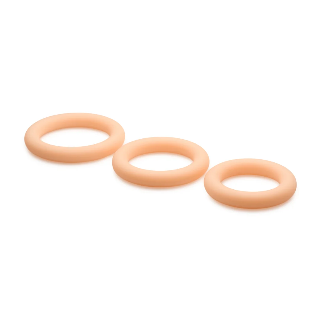 Curve Toys Discrete silikonowy zestaw pierścieni erekcyjnych - obrazek 3