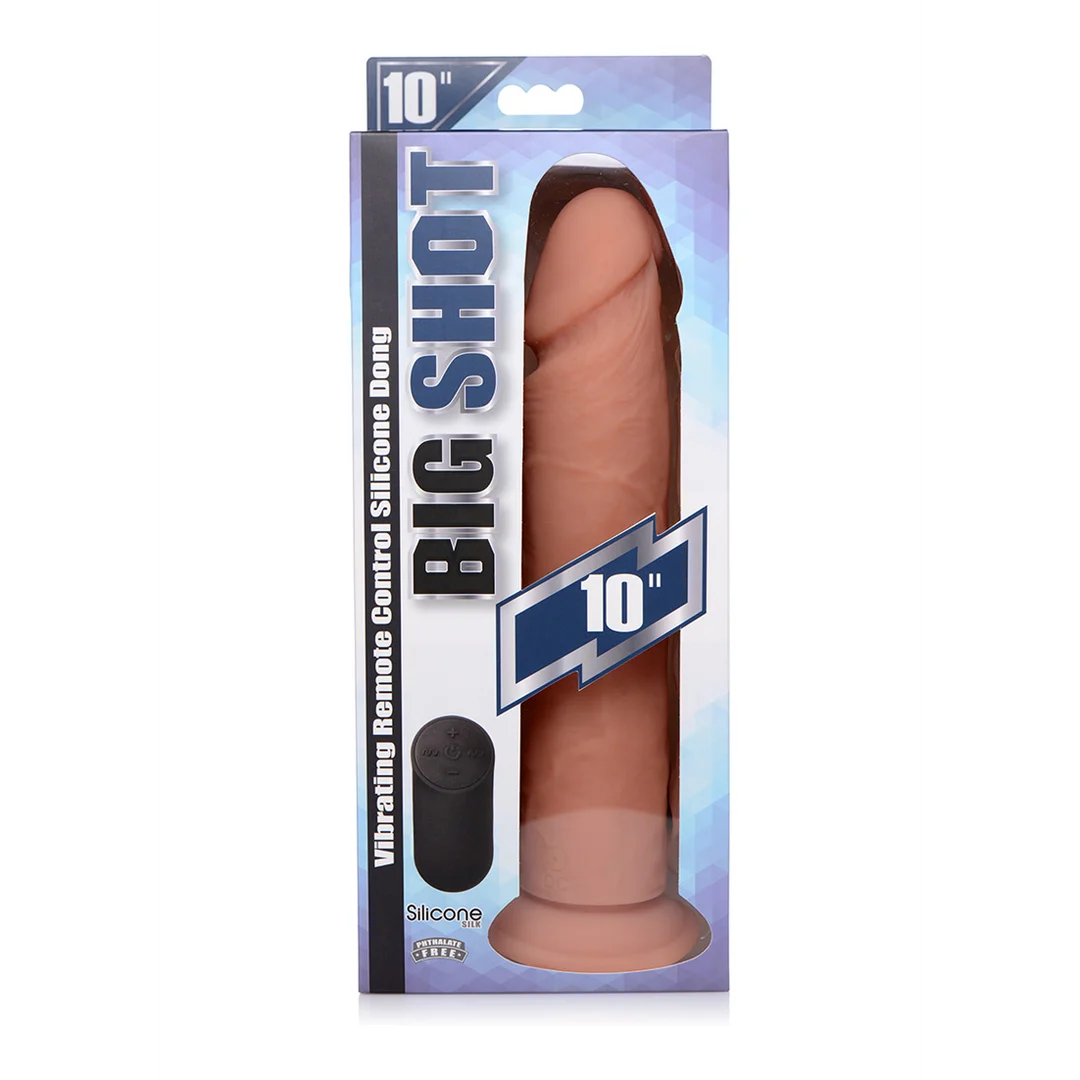 Wibrujące silikonowe dildo Curve Toys z pilotem - obrazek 2