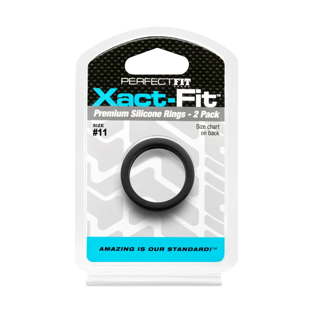 CR-74B-2 Pierścienie erekcyjne PerfectFitBrand Xact Fit w rozmiarze 11, 2 sztuki - obrazek 1