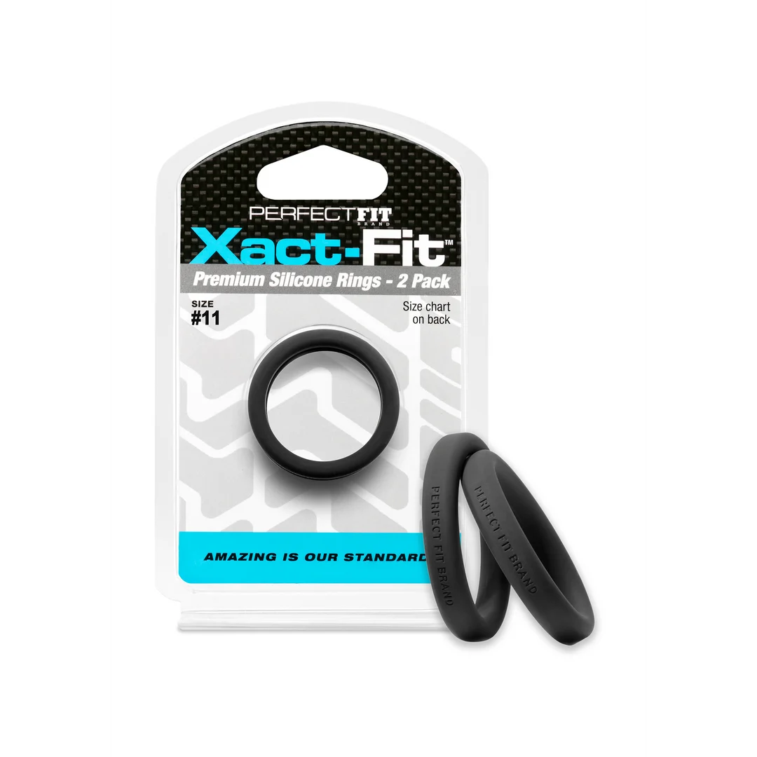 Pierścienie erekcyjne PerfectFitBrand Xact Fit w rozmiarze 11, 2 sztuki - obrazek 4