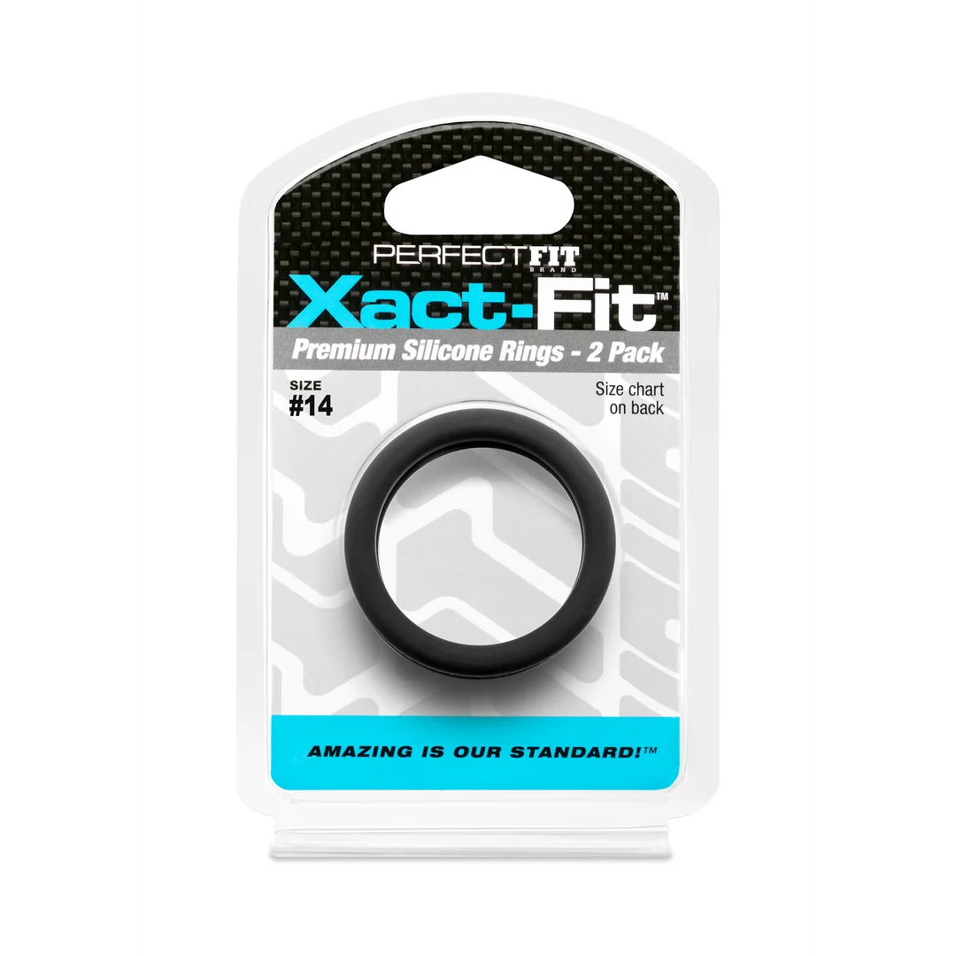 CR-77B-2 Pierścień erekcyjny PerfectFit Xact Fit #14, 2 sztuki - obrazek 1