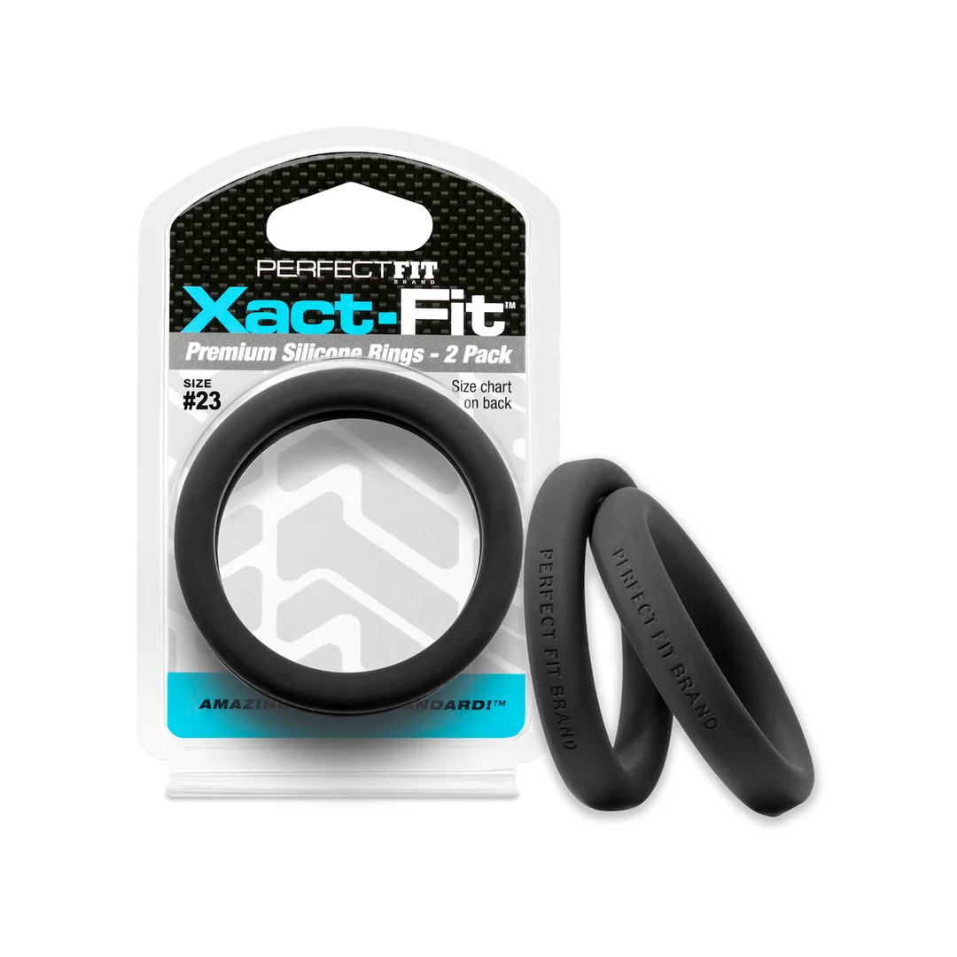 Pierścień erekcyjny PerfectFit Xact Fit, 2 pack, rozmiar 23 - obrazek 4