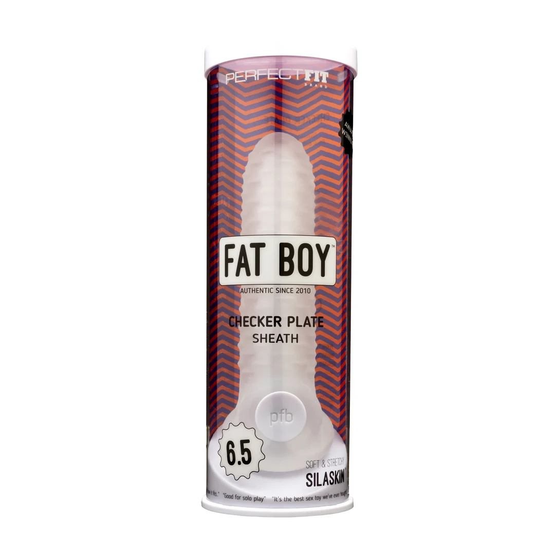 CS-21C-2 Nakładka na penisa PerfectFitBrand Fat Boy Checker Plate - obrazek 1