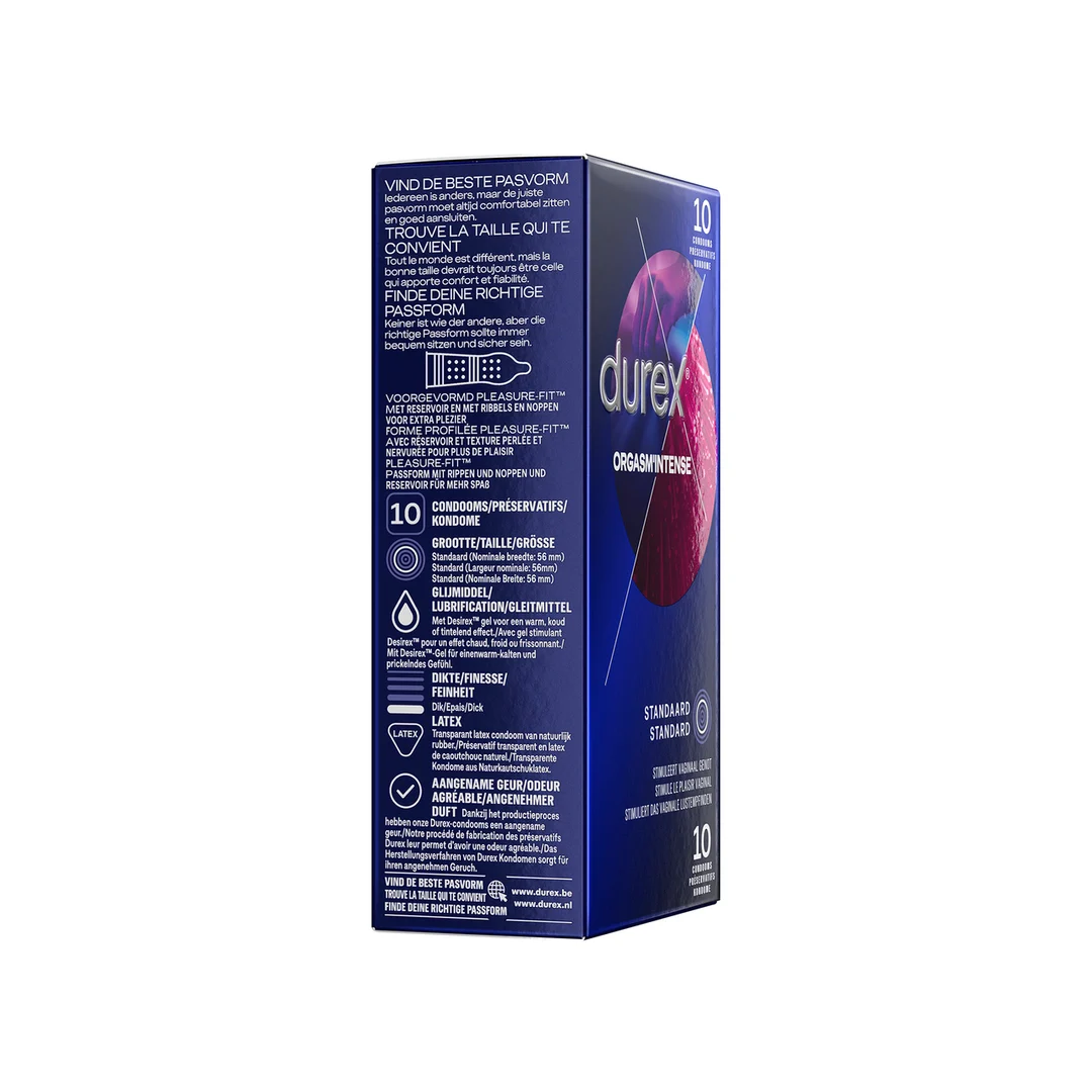 Prezerwatywy Durex Orgasm Intense, 10 sztuk - obrazek 2
