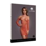 Seksowna sukienka mini plus size z siateczką i kontrastowymi detalami, podkreślająca pełniejsze kształty – LIN - obrazek 25