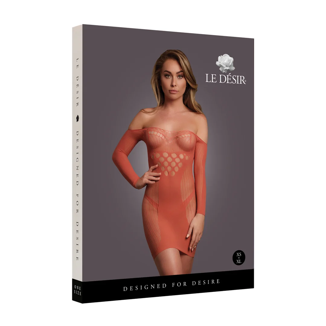 Seksowna sukienka mini plus size z siateczką i kontrastowymi detalami, podkreślająca pełniejsze kształty – LIN - obrazek 25