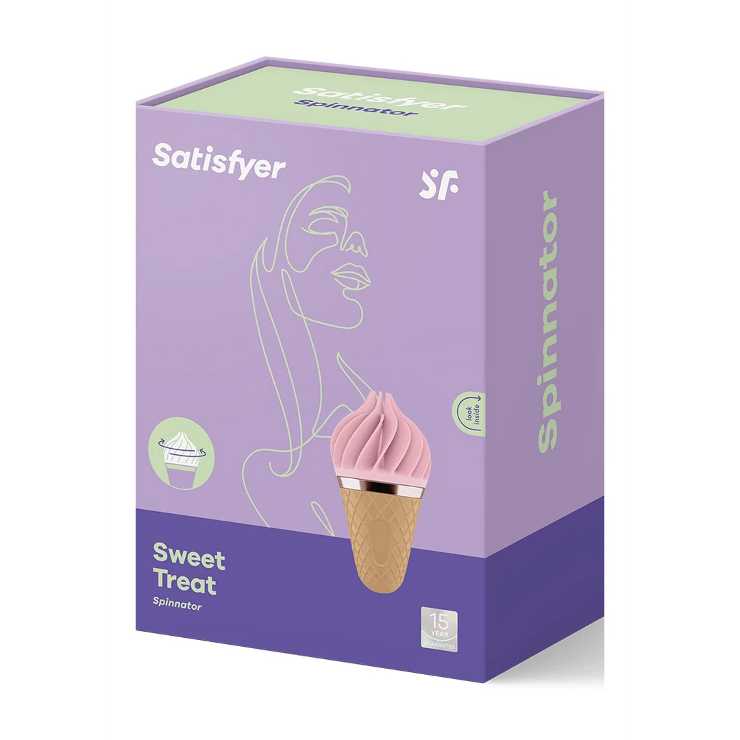 Wibrator Satisfyer do stymulacji łechtaczki z obrotowymi żebrowaniami – Słodka przyjemność - obrazek 1