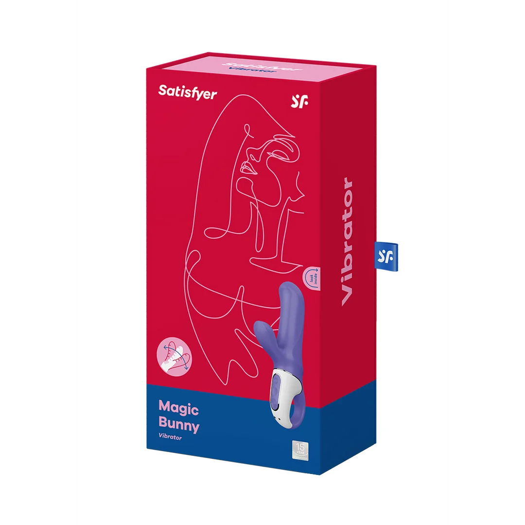 Wibrator rabbit Satisfyer do jednoczesnej stymulacji punktu G i łechtaczki, fioletowy, Satisfyer - obrazek 2