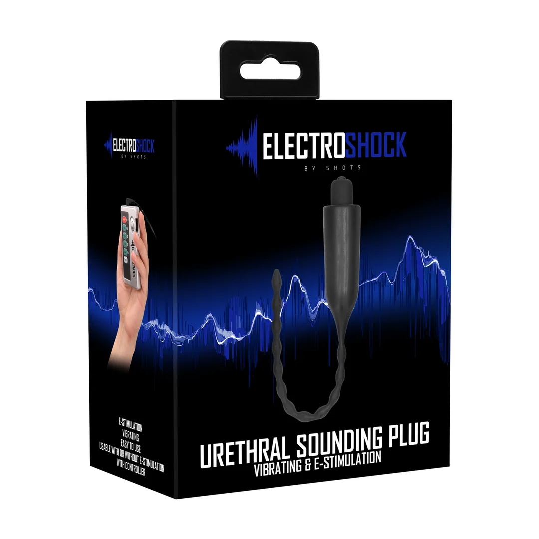 Gadżet do stymulacji cewki moczowej z pilotem – wibrująca zatyczka do sounding E-Stimulation - obrazek 1