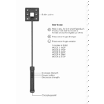 Bicz BDSM z pewnym uchwytem – pałka do elektrostymulacji E Stim – czarna - obrazek 3