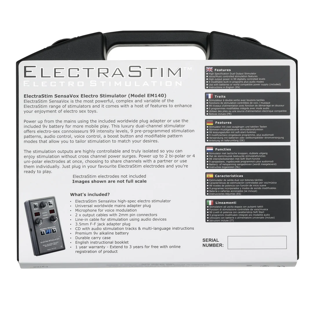 Zestaw stymulatora elektrostymulacyjnego ElectraStim SensaVox - obrazek 3