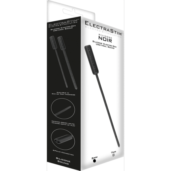 ElectraStim Silicone Noir sonda do cewki moczowej 5 mm, czarna
