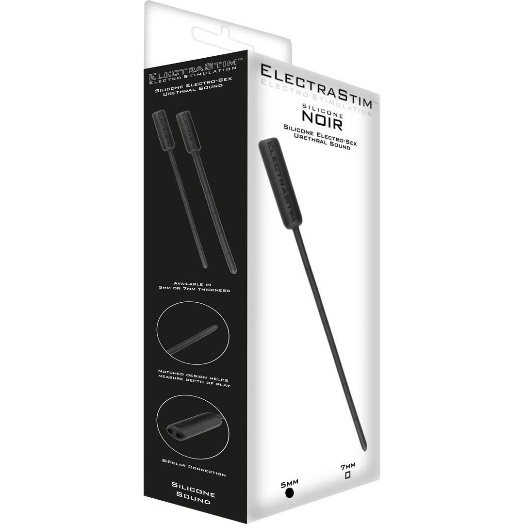 ElectraStim Silicone Noir sonda do cewki moczowej 5 mm, czarna - obrazek 1