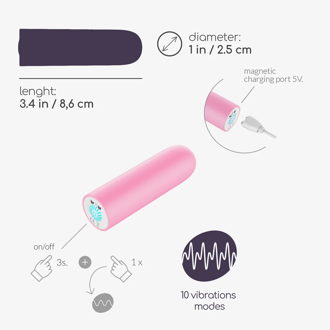 Crushious Quackers, wibrator typu bullet z ładowaniem USB - obrazek 18
