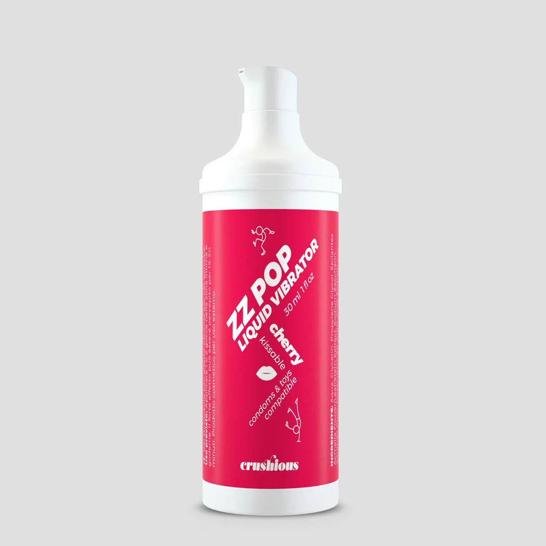 Crushious ZZ Pop kusbare vloeibare vibrator kers 30 ml
