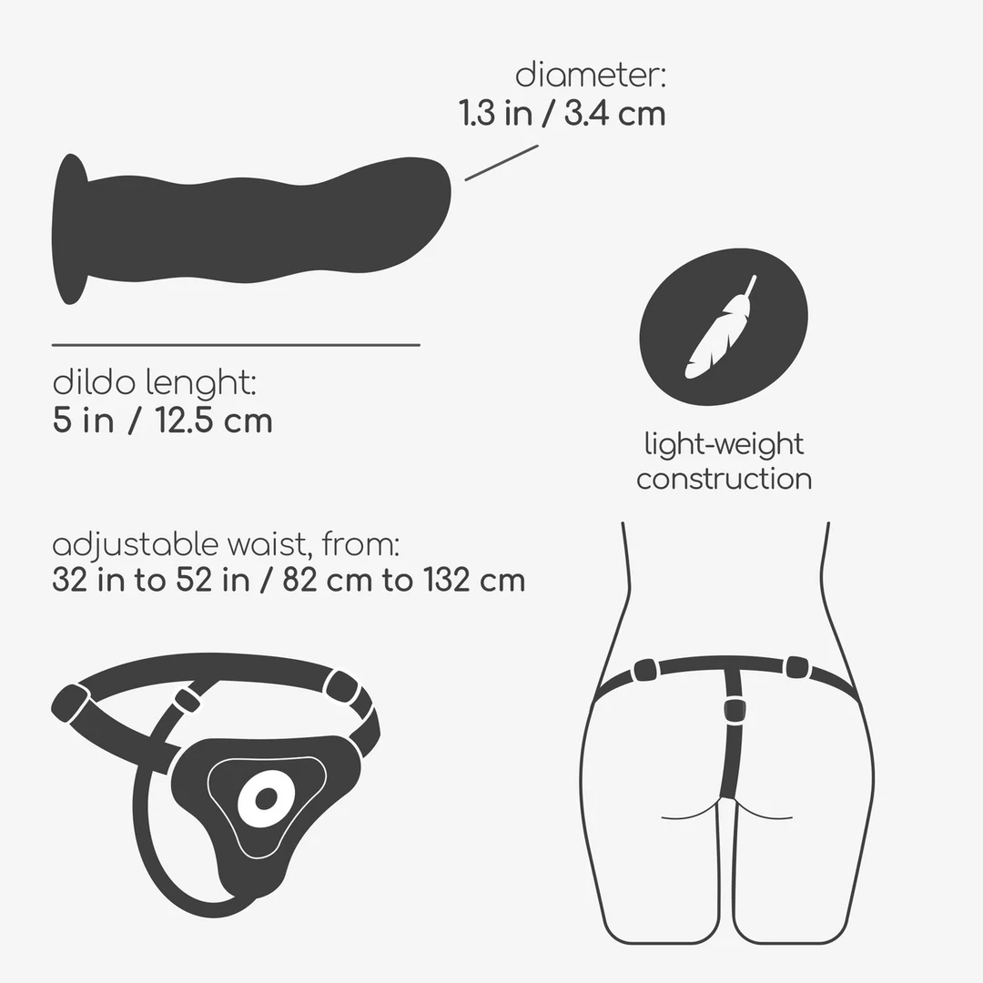 Uprząż Crushious Snapper z dildo - obrazek 5