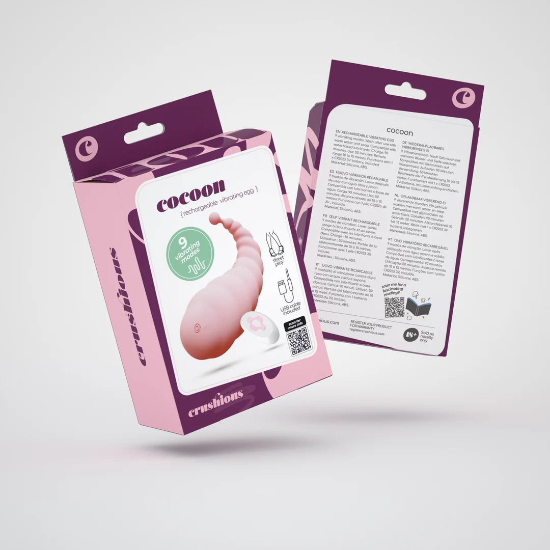 Crushious Cocoon oplaadbaar vibrerend ei met afstandsbediening