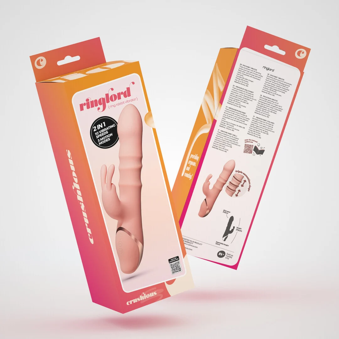EX46391-2 Crushious Ringlord Ring Rabbit Vibrator - obrazek 1