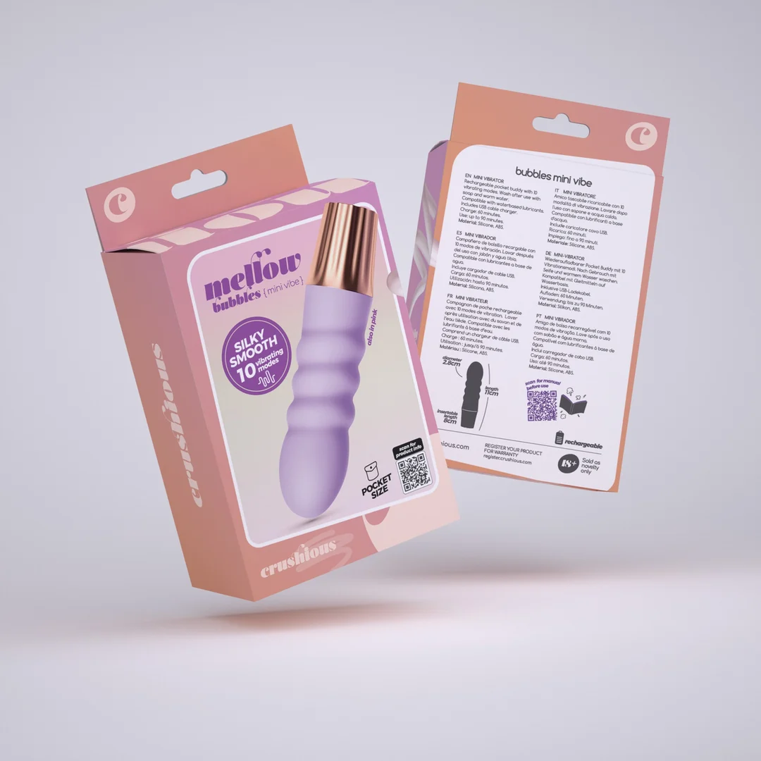 Crushious Mellow Bubbles, mini wibrator, różowy - obrazek 7